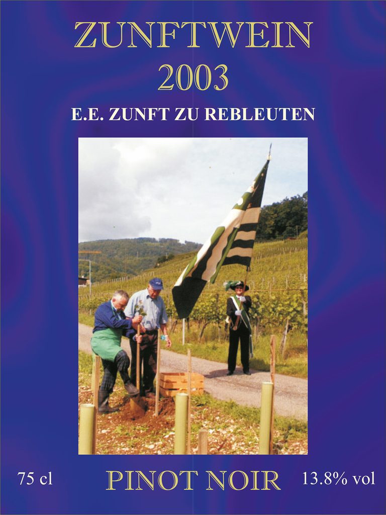 E.E. Zunft zu Rebleuten - Rebjahr E.E. Zunft zu Rebleuten - Rebjahr